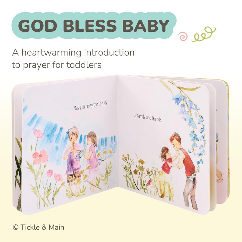 Tickle & Main Catholic Baptism Gift Set - 2-Pc White Presentation Box - Interactive Prayer Lamb & Baby’s First Prayer Book - Christening Gifts for Boys & Baby Girls Ages 2+ - Image 3